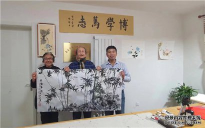 甲辰新春来临之际；明、德、祥三位书画艺术家“在津门喜迎新春